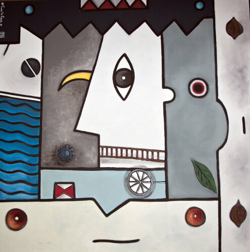 Face to face di Maryda Geraci, Pittura in vendita su Singulart