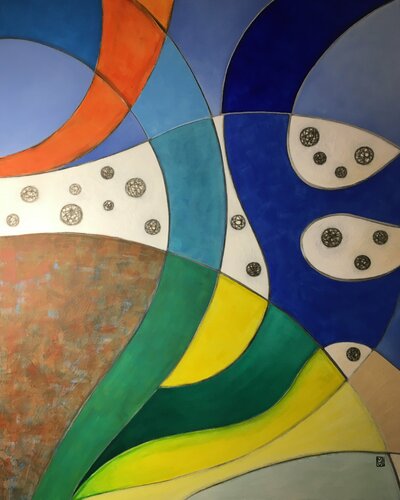 FLUID 3 di Maryda Geraci, Pittura in vendita su Singulart