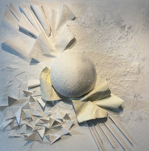 Earth, bomb and flower van Karina Yacoubian, Schilderij te koop op Singulart