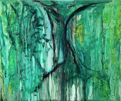 Summer greens at sunset von Karina Yacoubian, Malerei kaufen auf Singulart