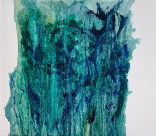 Blue forest di Karina Yacoubian, Pittura in vendita su Singulart