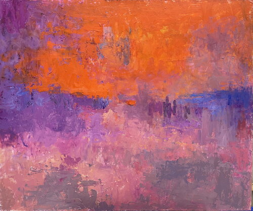 "Shimmering mess nr. 2 (Boschwetering at sunrise)" van Michael Ryan, Schilderij te koop op Singulart