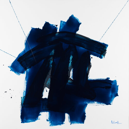 L'ombra del Blu - omaggio a Ennio Flaiano di Stefano Di Loreto, Pittura in vendita su Singulart