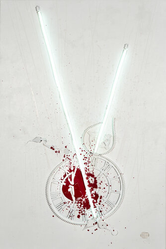 Lavoro a basso costo 02 on-off di Stefano Di Loreto, Pittura in vendita su Singulart