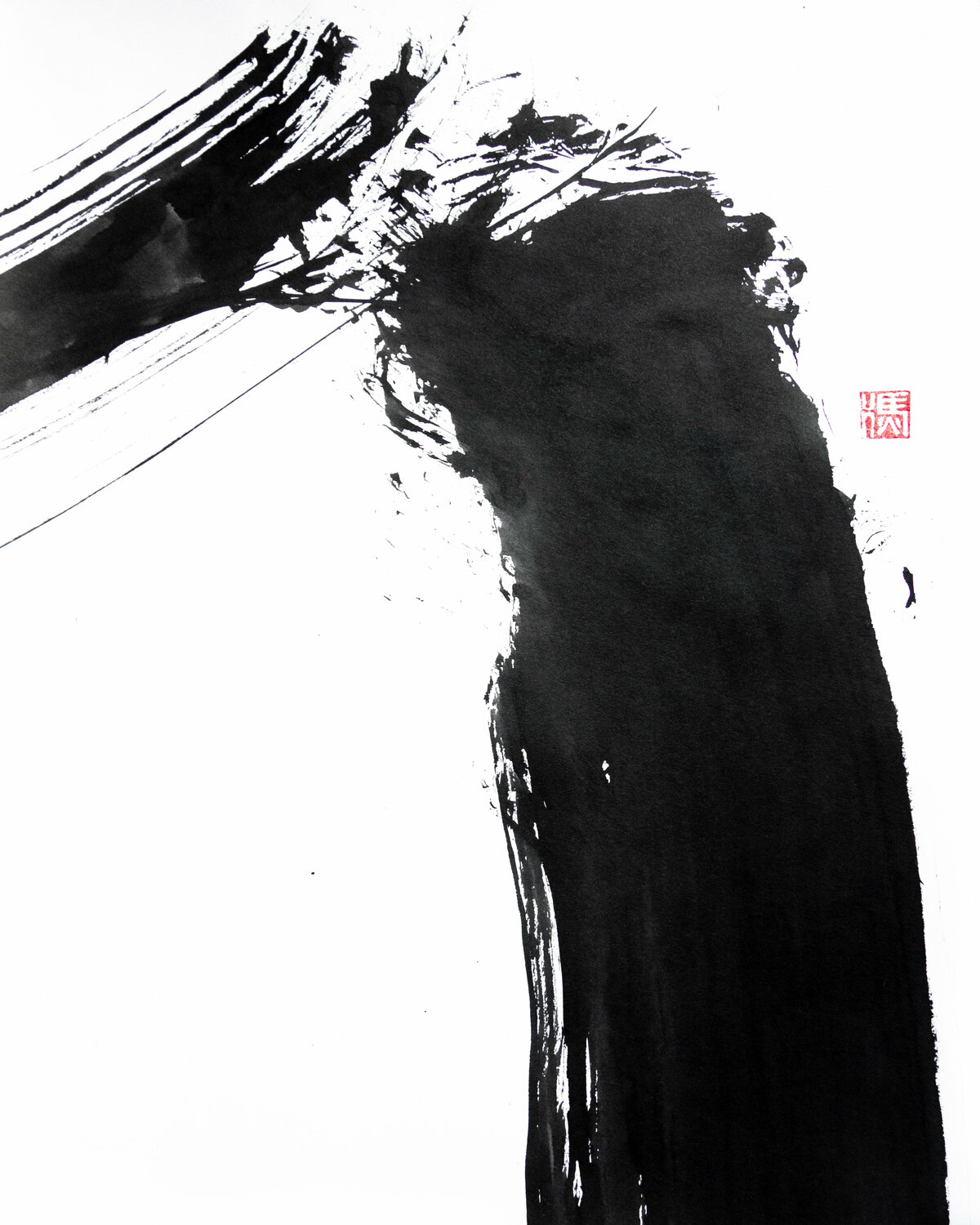 " Cheveux d'Encre - PEACE "  ( Extrait N°8 ) Kaixuan Feng Opera su carta in vendita