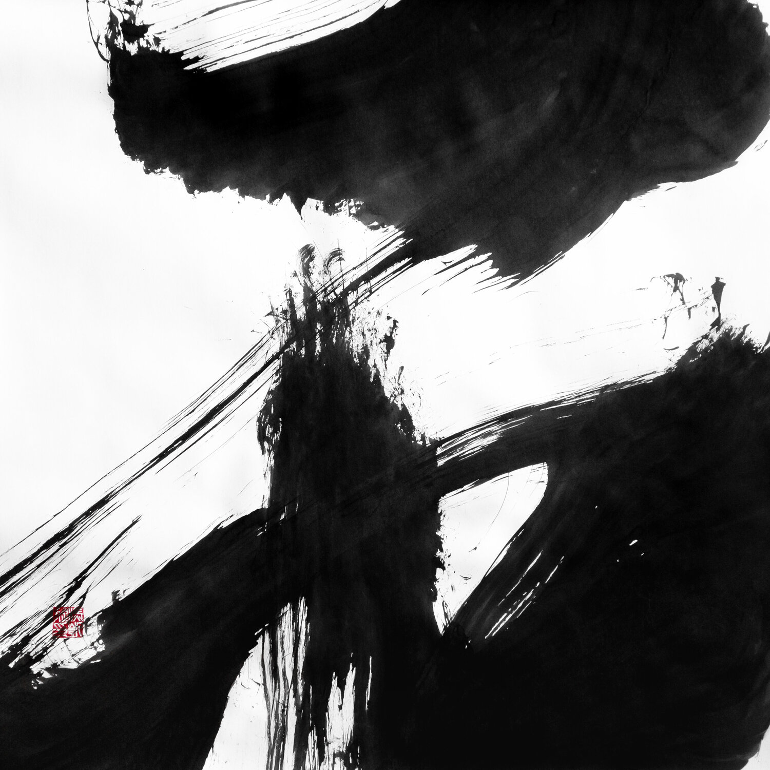 " Cheveux d'Encre - PEACE "  ( Extrait N°12 ) Kaixuan Feng Opera su carta in vendita