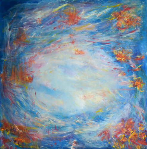 butto i petali al vento di BEATA KOZAK, Pittura in vendita su Singulart