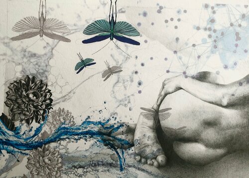 Mixtura de cuerpos III de Ale Feijó, Otros medios a la venta en Singulart