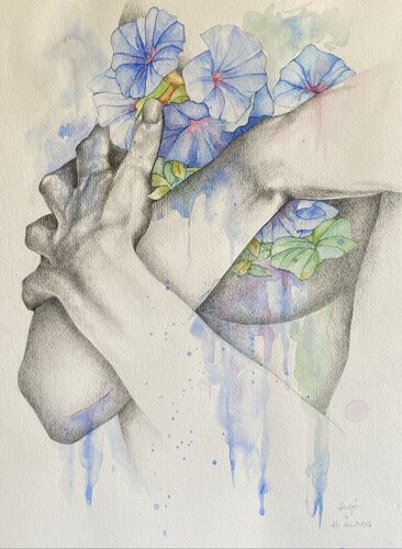Memorias de flores robadas by Ale Feijó, 종이 for Sale on Singulart