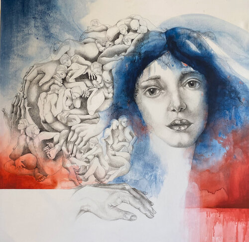 Habitantes de mi mente by Ale Feijó, デッサン for Sale on Singulart