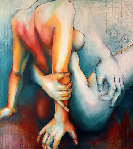 Cuerpos color van Ale Feijó, Schilderij te koop op Singulart