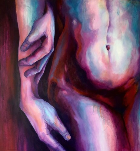 Cuerpos color van Ale Feijó, Schilderij te koop op Singulart