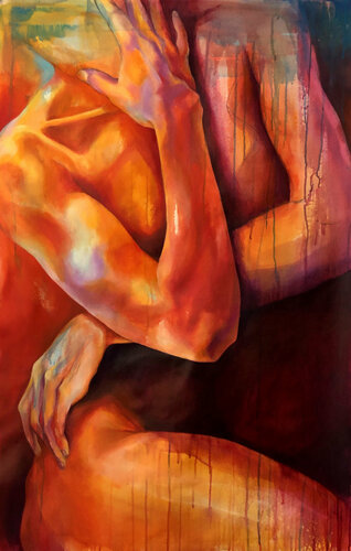 Cuerpos color van Ale Feijó, Schilderij te koop op Singulart