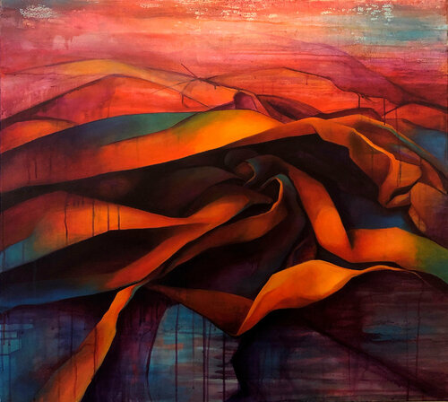 Territorios abstractos van Ale Feijó, Schilderij te koop op Singulart