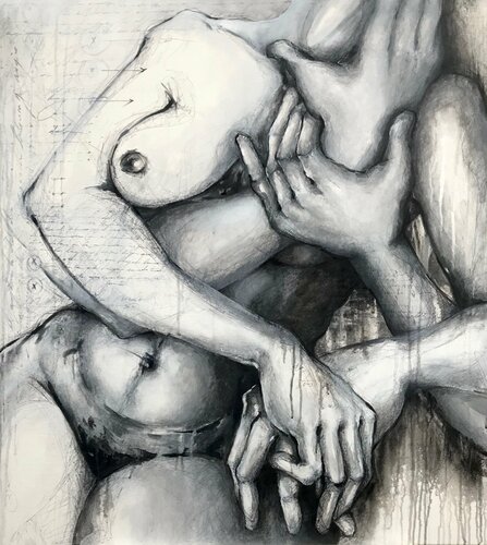 Grafías de tus manos y las mías I by Ale Feijó, Painting for Sale on Singulart