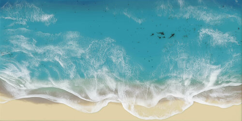 Maldives Shark Family 2 by Rasko, Painting for Sale on Singulart
