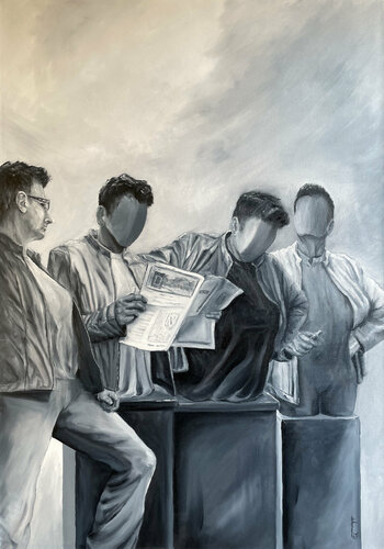 Selbstportrait by Carola E. Thiele, Painting for Sale on Singulart