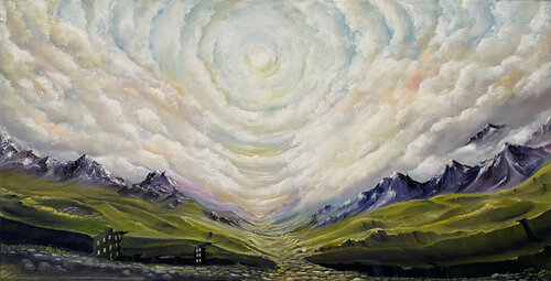 Weg zum Himmel van Carola E. Thiele, Schilderij te koop op Singulart