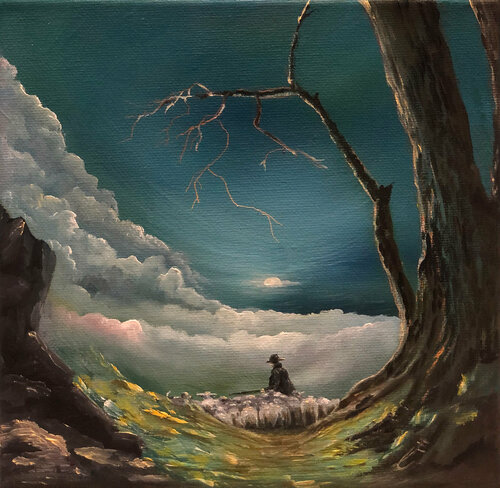 Der Hirte van Carola E. Thiele, Schilderij te koop op Singulart