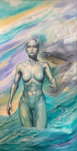 Traum vom Wasser von Carola E. Thiele, Malerei kaufen auf Singulart