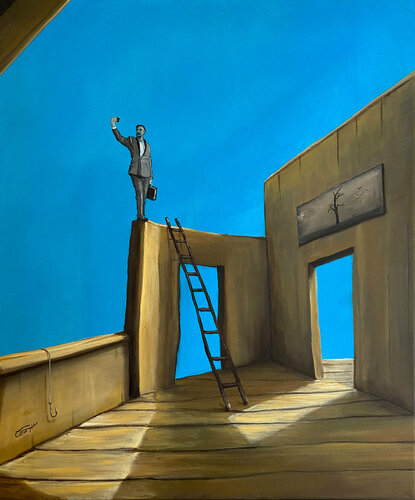 The selfie by Carola E. Thiele, Painting for Sale on Singulart