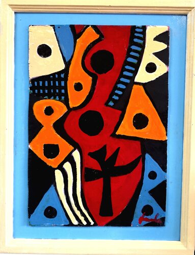 The red duck di Juan Varela, Pittura in vendita su Singulart