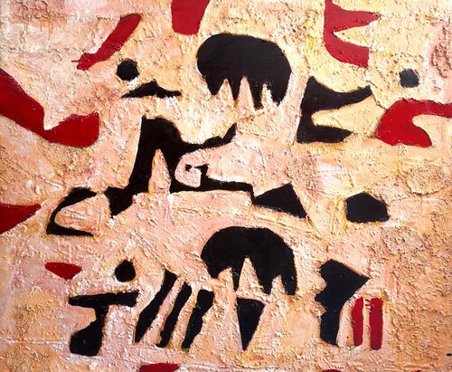 Prehistoric message de Juan Varela, Pintura a la venta en Singulart