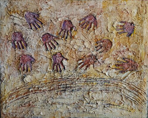 African prayer di Juan Varela, Pittura in vendita su Singulart