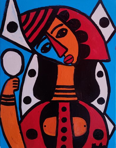 Mujer con espejo van Juan Varela, Schilderij te koop op Singulart