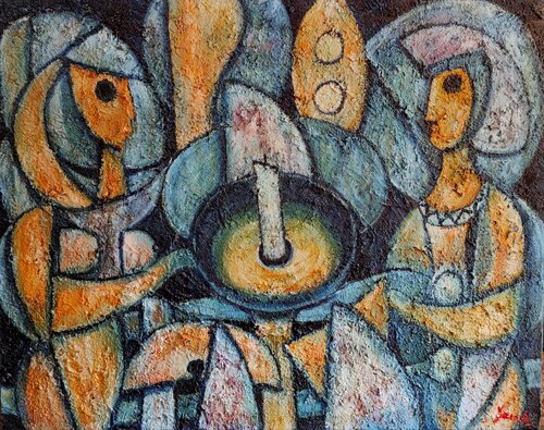 Tea for two van Juan Varela, Schilderij te koop op Singulart