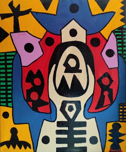 The Blue Hat van Juan Varela, Schilderij te koop op Singulart