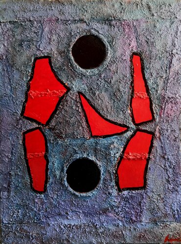 Simphony in red di Juan Varela, Pittura in vendita su Singulart