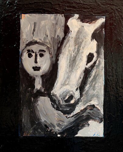My great friend van Juan Varela, Schilderij te koop op Singulart