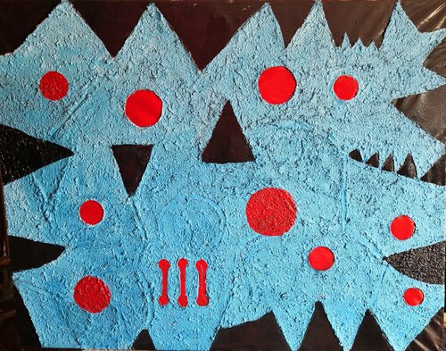 Cartografía mental de Alien de Juan Varela, Pintura a la venta en Singulart