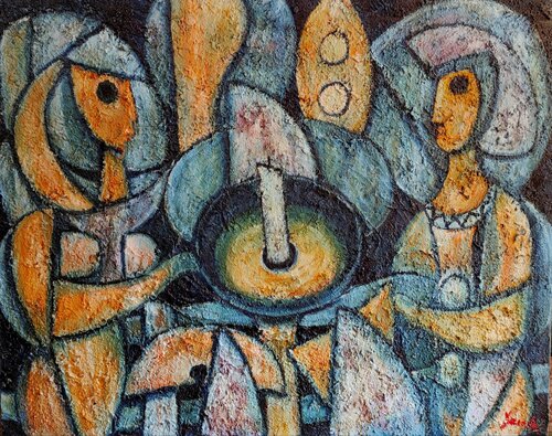 Tea for two van Juan Varela, Schilderij te koop op Singulart