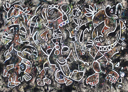 Presence Number 4 van Bruce Rubenstein, Schilderij te koop op Singulart
