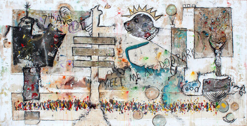 Meet Me At The Dog Park van Bruce Rubenstein, Schilderij te koop op Singulart