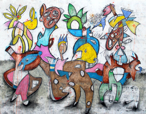 Mercy Mercy Me van Bruce Rubenstein, Schilderij te koop op Singulart