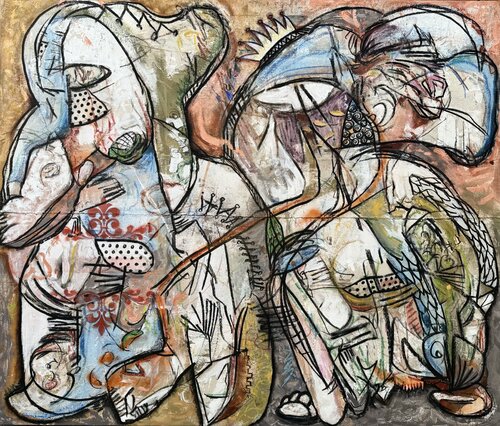Dopey & King Fruit Loops by Bruce Rubenstein, Painting for Sale on Singulart