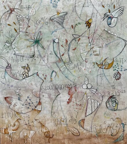 The Universe Explained van Bruce Rubenstein, Schilderij te koop op Singulart
