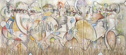 Leave Earth van Bruce Rubenstein, Schilderij te koop op Singulart