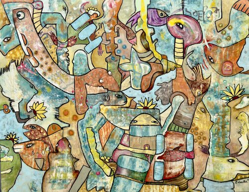 The Seaquarium by Bruce Rubenstein, Painting for Sale on Singulart