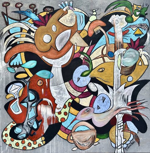 Mr. Perpetual Motion van Bruce Rubenstein, Schilderij te koop op Singulart