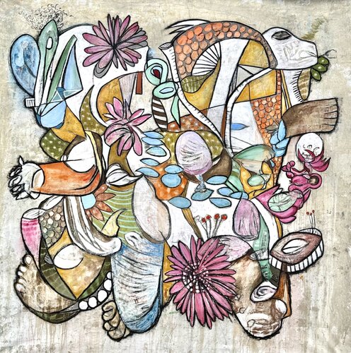 Flowers For Maple van Bruce Rubenstein, Schilderij te koop op Singulart