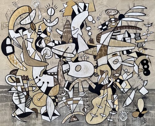 Deconstructing JP di Bruce Rubenstein, Pittura in vendita su Singulart