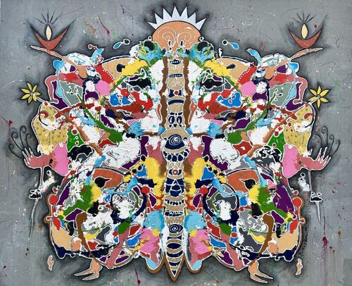 All Hail King Julien di Bruce Rubenstein, Pittura in vendita su Singulart