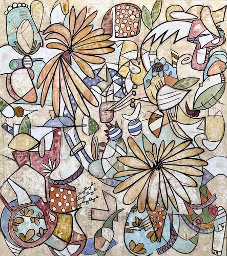 Desert Bloom di Bruce Rubenstein, Pittura in vendita su Singulart