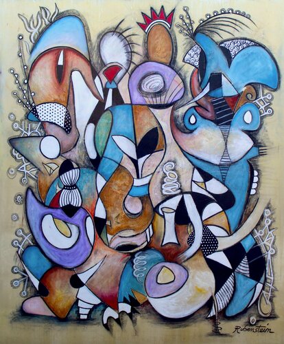 Bob's Yer Uncle van Bruce Rubenstein, Schilderij te koop op Singulart