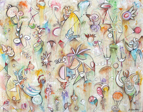 Garden in Xanadu van Bruce Rubenstein, Schilderij te koop op Singulart