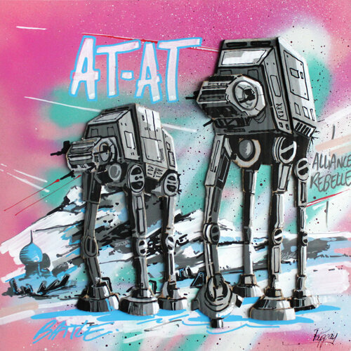 White battle stars di Pappay, Pittura in vendita su Singulart